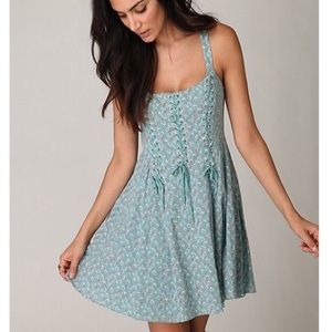 Free People floral corset dress